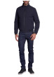 Thumbnail Blouson nuit uni avec une coupe droite à col montant et une fermeture zippée