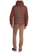 Thumbnail Doudoune marron uni avec une coupe droite et un col à capuche - Image 3