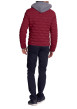 Thumbnail Doudoune rouge uni avec une coupe droite et une fermeture zippée - Image 3