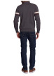 Thumbnail Gilet gris uni avec une coupe droite à col montant et une fermeture zippée - Image 3