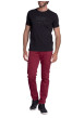 Thumbnail T-shirt en coton noir uni à col rond pourvu de manches courtes - Image 4
