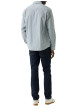 Thumbnail Chemise en coton bleue à motifs géométriques pourvue d'une coupe ajustée - Image 3