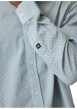 Thumbnail Chemise en coton bleue à motifs géométriques pourvue d'une coupe ajustée - Image 4