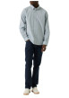 Thumbnail Chemise en coton bleue à motifs géométriques pourvue d'une coupe ajustée - Image 5