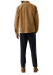 Thumbnail Chemise en coton camel à coupe droite pourvue d'un col à revers - Image 3