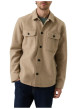 Thumbnail Veste beige à coupe droite pourvue d'un col à revers et de manches longues - Image 2