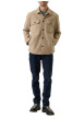 Thumbnail Veste beige à coupe droite pourvue d'un col à revers et de manches longues - Image 5
