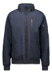 Thumbnail Blouson marine à coupe ajustée pourvu d'un col montant zippé
