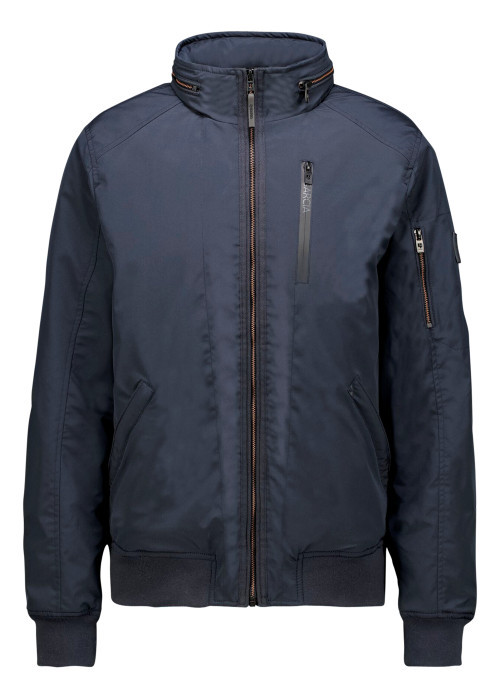 Blouson marine à coupe ajustée pourvu d'un col...