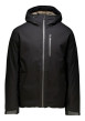 Thumbnail Blouson noir à coupe ajustée pourvu d'un col à capuche et de manches longues