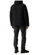 Thumbnail Blouson noir à coupe ajustée pourvu d'un col à capuche et de manches longues - Image 4