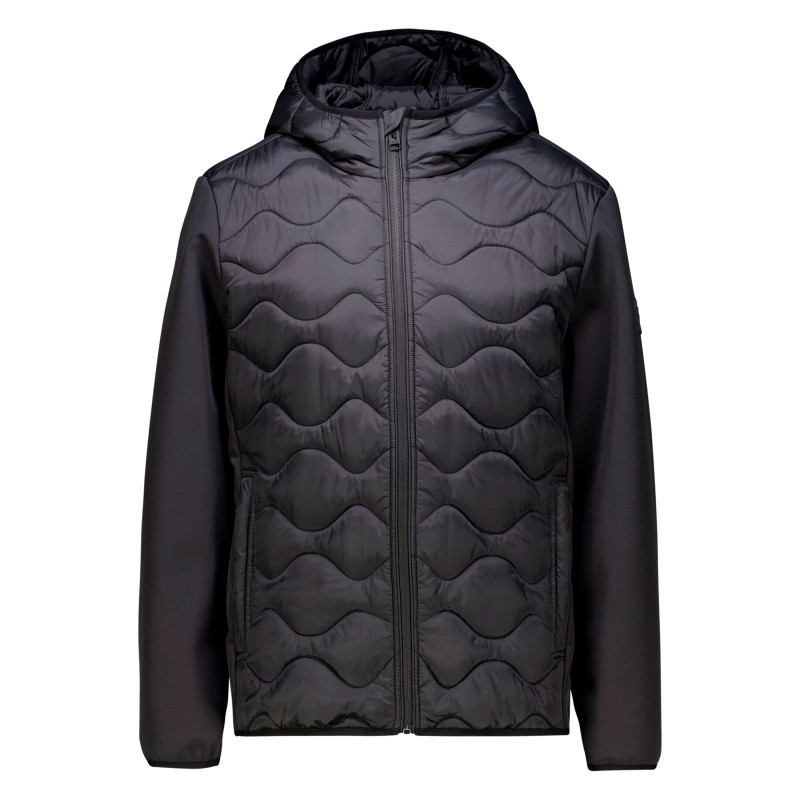 Garcia - Blouson Noir Matelassé à Coupe Ajustée Pourvu D'un Col à Capuche - Noir Garcia - Blouson Noir Matelassé à Coupe Ajustée Pourvu D'un Col à Capuche - Noir