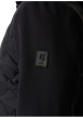 Thumbnail Blouson noir matelassé à coupe ajustée pourvu d'un col à capuche - Image 5