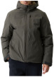 Thumbnail Blouson gris à coupe ajustée pourvu d'un col à capuche et de manches longues - Image 3