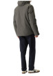 Thumbnail Blouson gris à coupe ajustée pourvu d'un col à capuche et de manches longues - Image 4