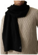 Thumbnail Écharpe noire en maille tricotée pourvue de l'étiquette de la marque - Image 3