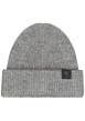 Thumbnail Bonnet gris en maille tricotée pourvu de l'étiquette de la marque