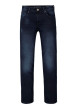 Thumbnail Jean Russo en coton bleu à coupe droite pourvu de multiples poches