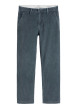 Thumbnail Pantalon Chino en coton bleu à coupe droite pourvu de poches italiennes