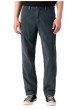 Thumbnail Pantalon Chino en coton bleu à coupe droite pourvu de poches italiennes - Image 3
