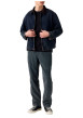 Thumbnail Pantalon Chino en coton bleu à coupe droite pourvu de poches italiennes - Image 6