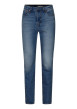 Thumbnail Jean Wedgie Slim en coton bleu denim délavé avec rivets cuivrés