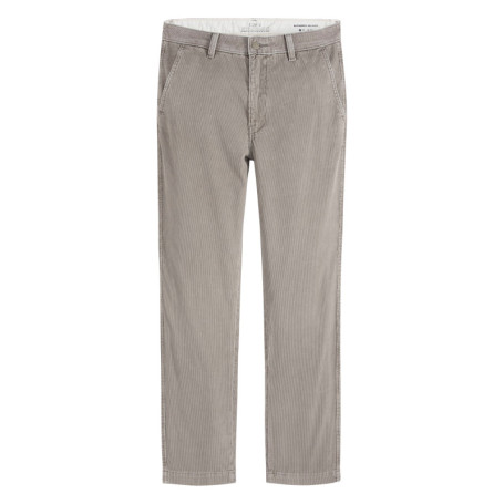 Pantalon Chino en coton gris à coupe droite...