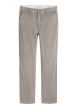 Thumbnail Pantalon Chino en coton gris à coupe droite pourvu de poches italiennes