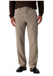 Thumbnail Pantalon Chino en coton gris à coupe droite pourvu de poches italiennes - Image 3