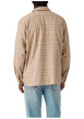 Thumbnail Chemise en coton beige à carreaux pourvue d'une coupe droite - Image 3