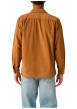 Thumbnail Chemise en coton camel à coupe droite pourvue d'un col à revers - Image 3