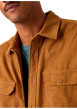 Thumbnail Chemise en coton camel à coupe droite pourvue d'un col à revers - Image 4