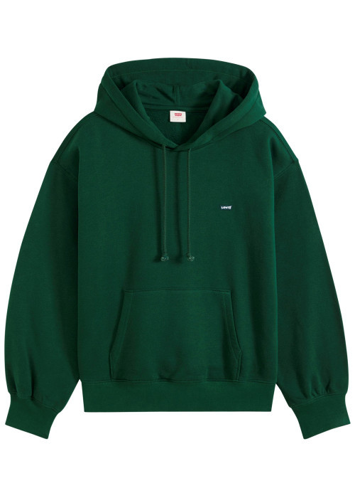 Sweat vert à coupe droite pourvu d'un col à...