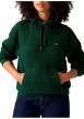 Thumbnail Sweat vert à coupe droite pourvu d'un col à capuche et de manches longues - Image 2