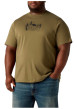 Thumbnail T-shirt en coton kaki imprimé à coupe droite pourvu d'un col rond - Image 6