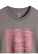 Thumbnail T-shirt en coton anthracite imprimé à coupe droite pourvu d'un col rond - Image 2