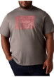 Thumbnail T-shirt en coton anthracite imprimé à coupe droite pourvu d'un col rond - Image 3