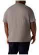 Thumbnail T-shirt en coton anthracite imprimé à coupe droite pourvu d'un col rond - Image 4