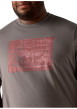 Thumbnail T-shirt en coton anthracite imprimé à coupe droite pourvu d'un col rond - Image 5