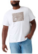 Thumbnail T-shirt en coton blanc imprimé à coupe droite pourvu d'un col rond - Image 3