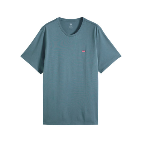 T-shirt en coton gris à coupe droite pourvu...