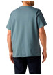Thumbnail T-shirt en coton gris à coupe droite pourvu d'un col rond et de manches courtes - Image 3