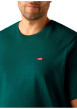 Thumbnail T-shirt en coton vert à coupe droite pourvu d'un col rond et de manches courtes - Image 4