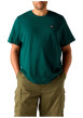 Thumbnail T-shirt en coton vert à coupe droite pourvu d'un col rond et de manches courtes - Image 5