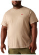 Thumbnail T-shirt en coton taupe à coupe droite pourvu d'un col rond et de manches courtes - Image 2