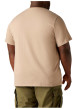 Thumbnail T-shirt en coton taupe à coupe droite pourvu d'un col rond et de manches courtes - Image 3