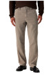 Thumbnail Pantalon Chino en coton gris à coupe droite pourvu de poches italiennes - Image 3