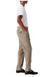 Thumbnail Pantalon Chino en coton gris à coupe droite pourvu de poches italiennes - Image 5