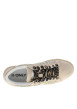 Thumbnail Tennis champagne pailletées à talon plat avec des lacets léopards - Image 5
