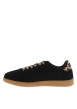 Thumbnail Tennis noires munies de lacets plats et des détails léopards poilus - Image 2